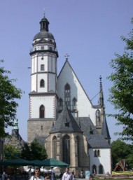 Thomaskirche، کلیسایی در شهر لایپزیگ که باخ در آن کار می کرد.